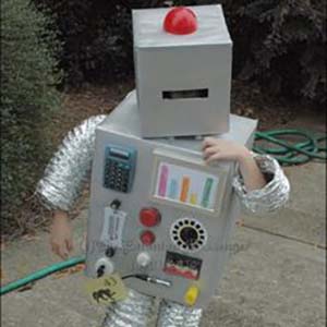 disfraces de niño robot casero