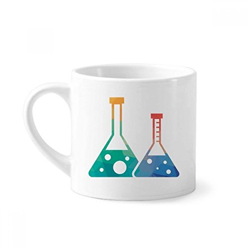 DIYthinker Dos patrón cónico matraces química Mini Taza Blanca cerámica Taza...