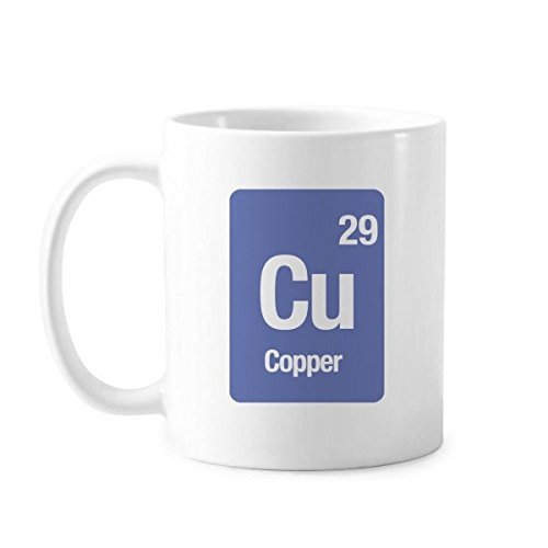 DIYthinker cerámica Elemento CU Cobre Ciencias químicas Taza clásica Taza de...