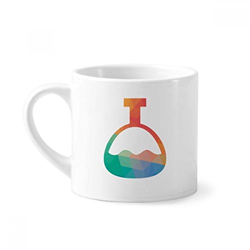 DIYthinker Cono de Dibujos Animados patrón Botella química Mini Taza Blanca...