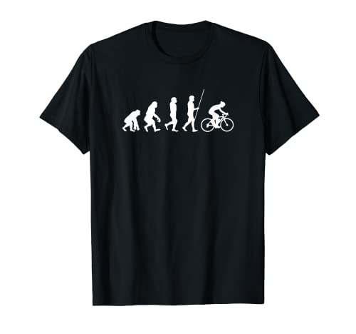 Evolución del ciclista evolucionando Camiseta