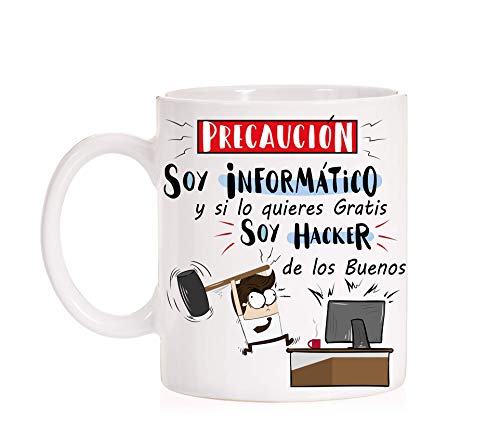 MardeTé Taza Informaticos. Precaución Soy Informático Pero si lo Quieres...