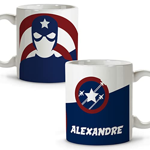 LolaPix Taza Superhéroes Personalizada con Nombre. Regalo Friki. Varios...