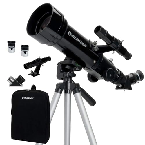 Celestron 21035 Travel Scope 70 Kit de telescopio con refractor portátil con...