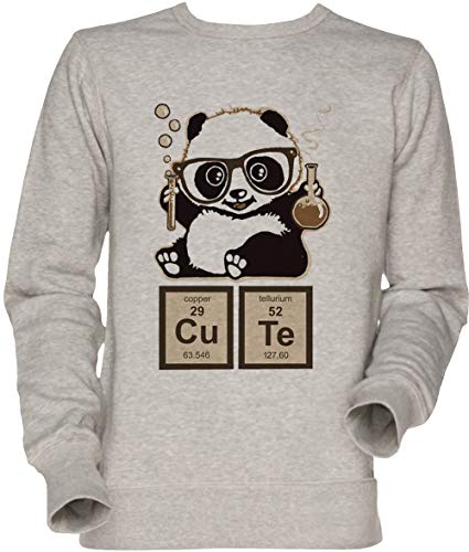 Vendax Química Panda Descubierto Linda Unisexo Sudadera Gris