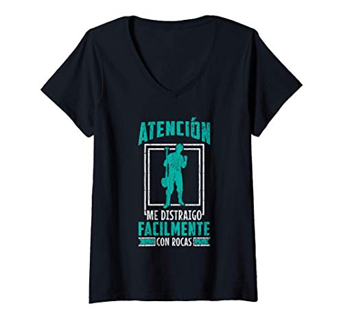 Mujer Cita divertida Geología Amante Geólogo Camiseta Cuello V