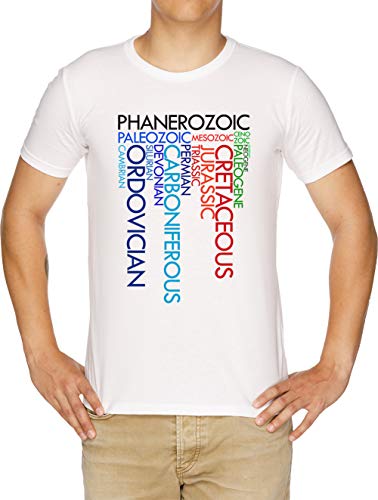 Phanerozoic Aeons, ERAS, Ages Camiseta Hombre Blanco