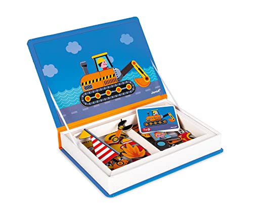 Janod - Magneti'Book Bólidos - Juego Educativo Magnético 50 piezas -...