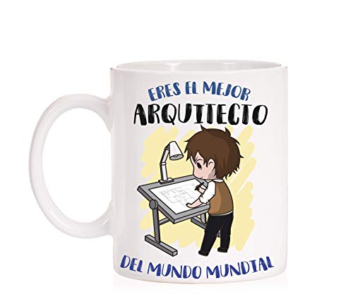 FUNNY CUP Taza Eres el Mejor Arquitecto del Mundo Mundial. Taza Divertida de...