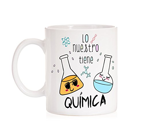 Taza Lo Nuestro Tiene Química. Taza Regalo de Amor para los Amantes de la...