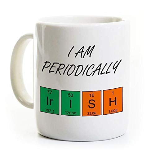 NA Taza de café para Profesor de Ciencias - Taza de Ciencia Irlandesa - Tabla...