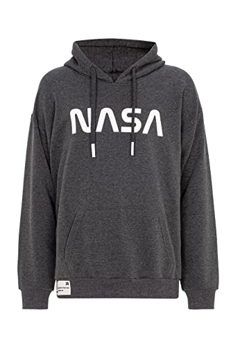 RED BRIDGE Sudadera con Capucha NASA Jersey Hoodie Gris Oscuro Gr.XL