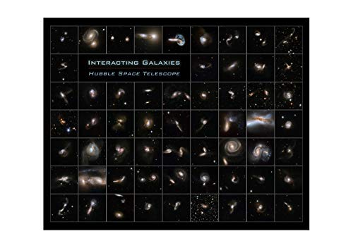 Spiffing Prints Hubble Telescope - Interacting Galaxies Poster - Extra Large -...