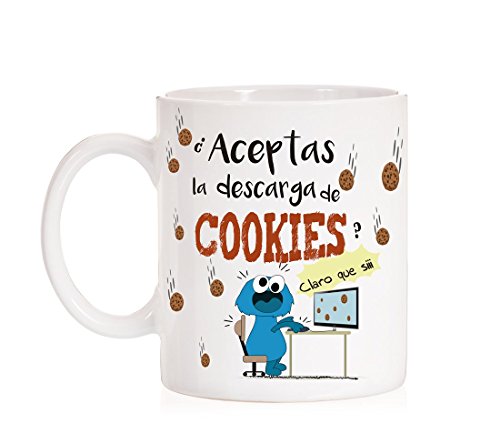 MardeTé Taza ¿Aceptas la Descarga de Cookies? Claro Que si. Taza Regalo para...