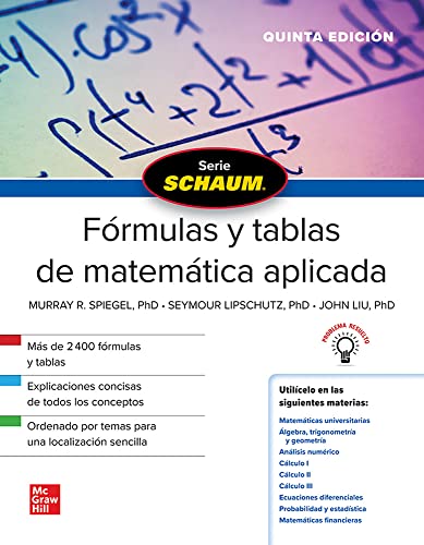 SCHAUM FORMULAS Y TABLAS DE MATEMATICA APLICADA - 9786071514646 (SIN COLECCION)