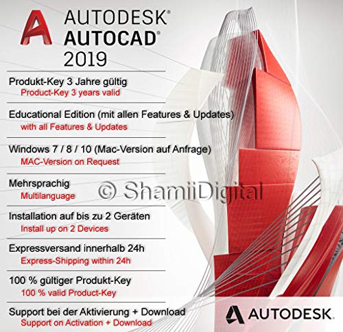 AutoDesk AutoCAD 2019 | Windows 64 bit | 3 year license | Fast Delivery