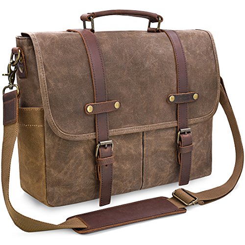 NEWHEY Bolso Bandolera Hombre Mensajero Bolsa Resistentes Maletin Portatil 15.6...