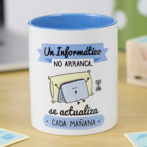 LA MENTE ES MARAVILLOSA - Taza de Cerámica con Frase |Un Informático no...