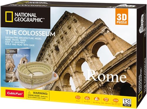 World Brands Roma Cubic Fun-Puzzle 3D City Traveller del Coliseo Romano,...