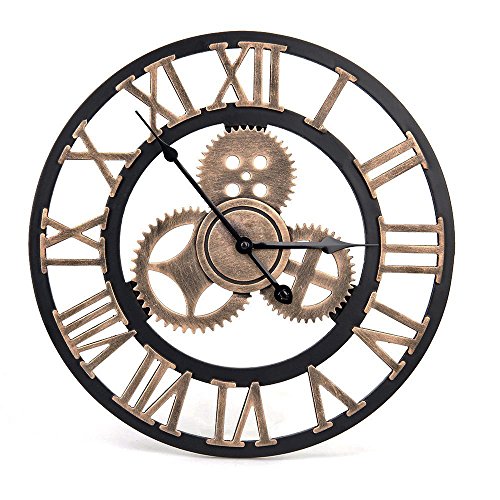 Reloj de Pared Vintage Retro, Reloj de Pared Vintage Estilo Artístico Europeo...